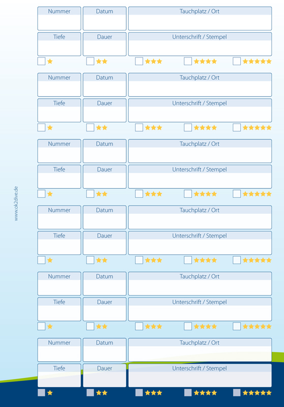 6 Tauchgänge pro Seite (rechts)